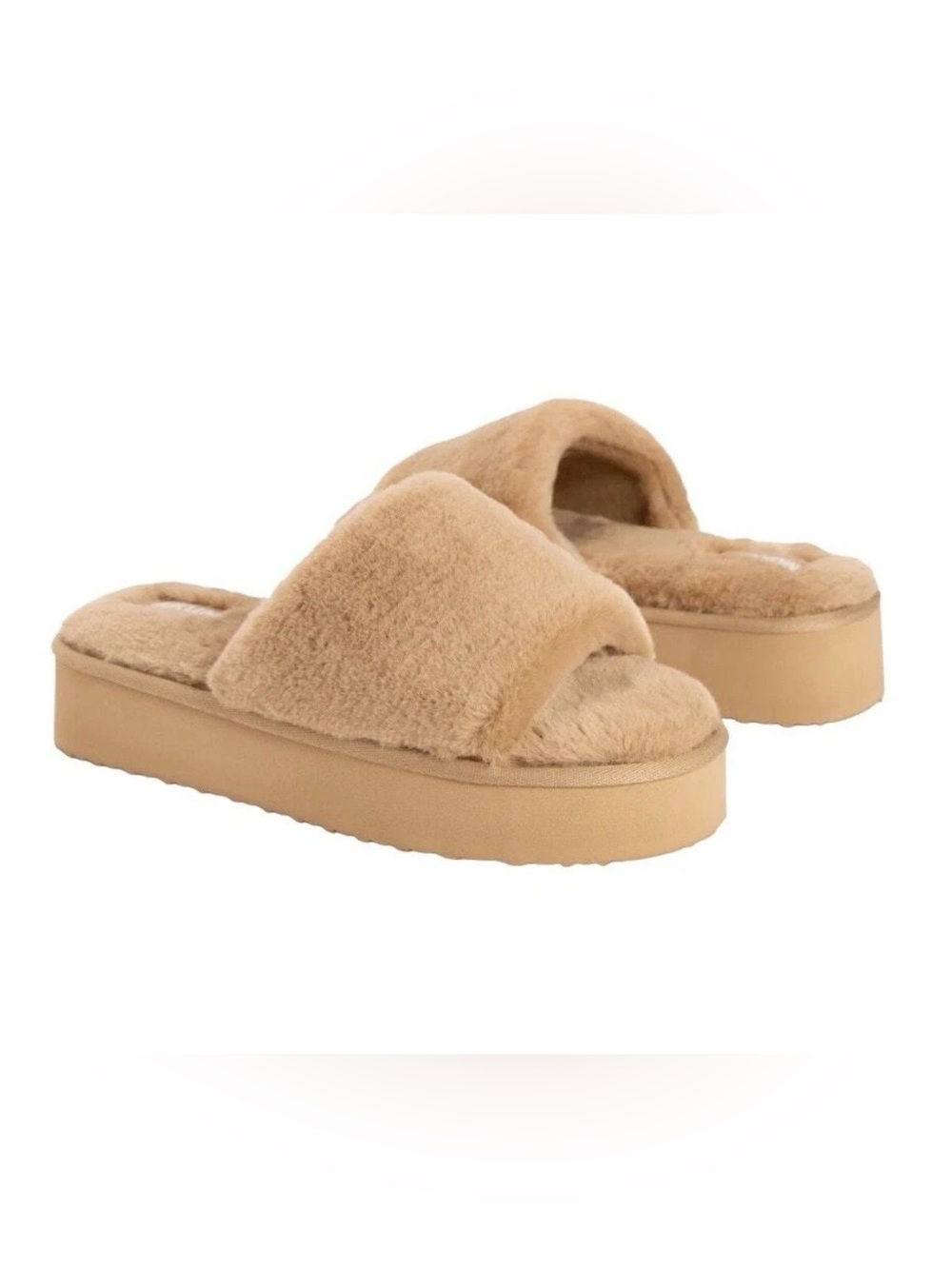 NWT Muk Luk Women’s Slider Slippers Irish Cream Color Size Med Women’s 7 8